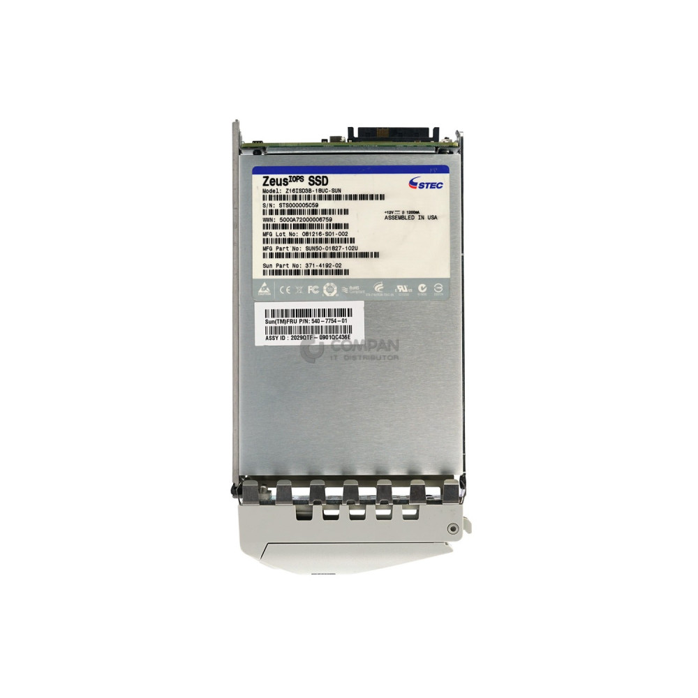 540-7754-01 SUN 18GB FLASH SATA 3.5 LFF SSD